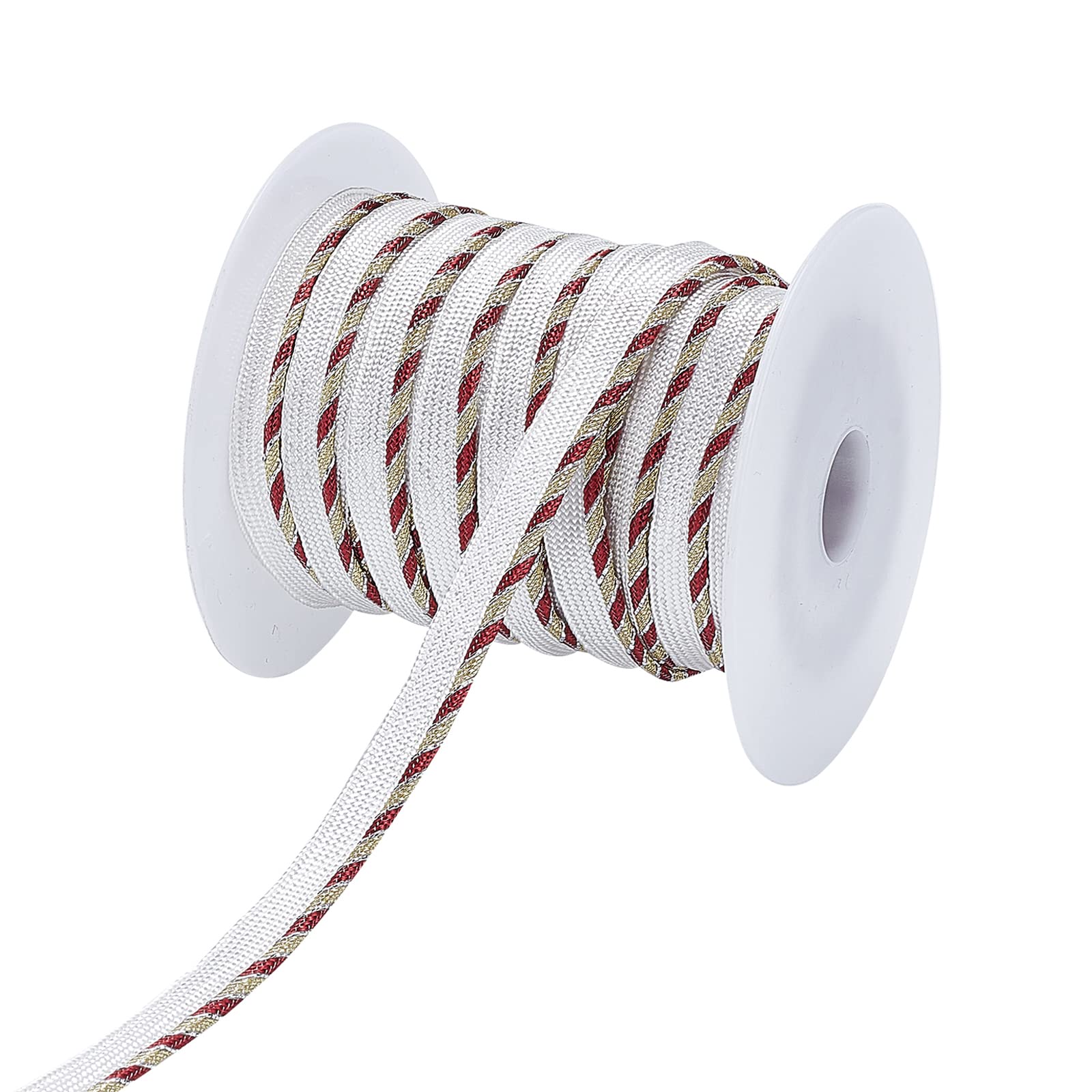 ahandmaker-chain-trim-and-ribbon-passepoil-blanc-or-10-mm-20-yards image 1