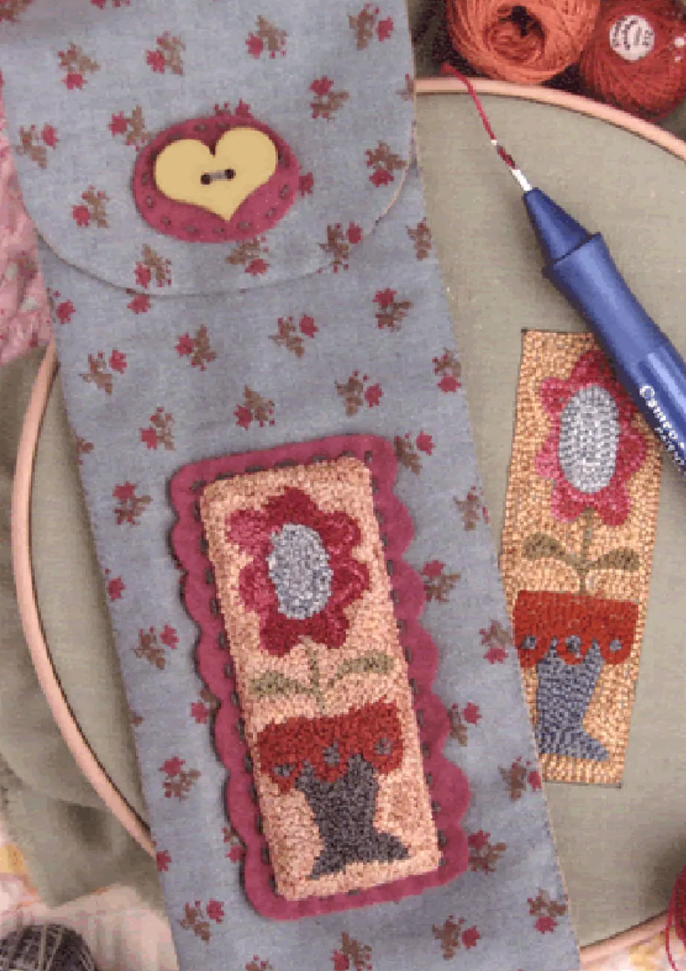 anni-downs-punch-needle-tool-holder-patron-range-outil-broderie image 1