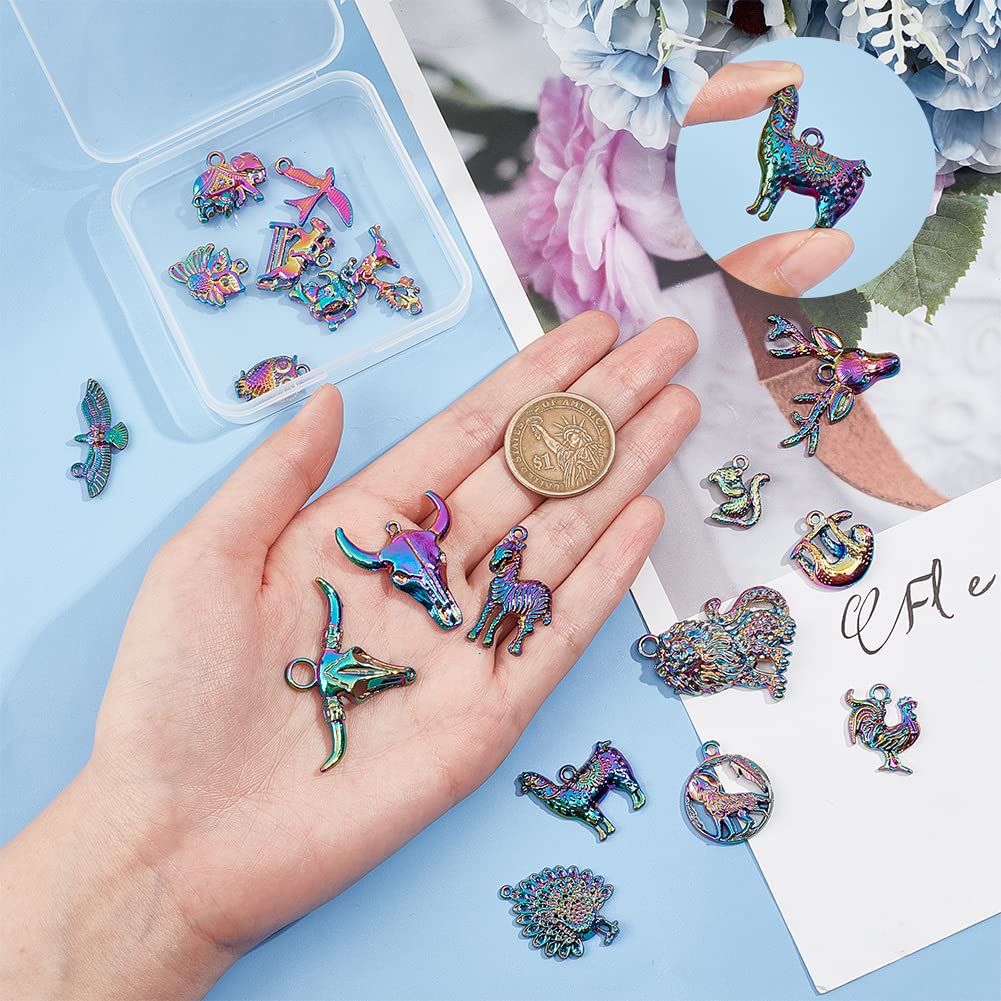 ahandmaker-pendentifs-animaux-arc-en-ciel-20-pcs-breloques-bijoux image 3