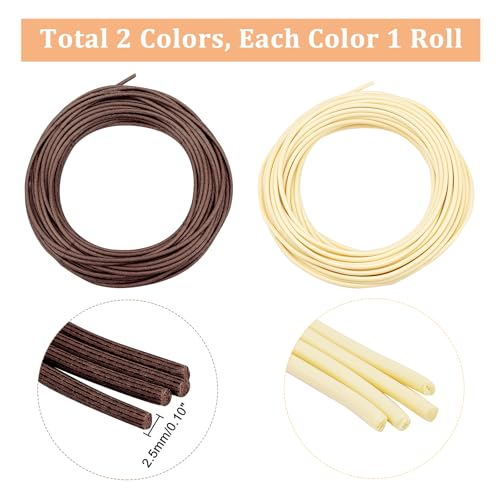 ahandmaker-weaving-basketry-rotin-panier-2-rouleaux-marron-beige image 8