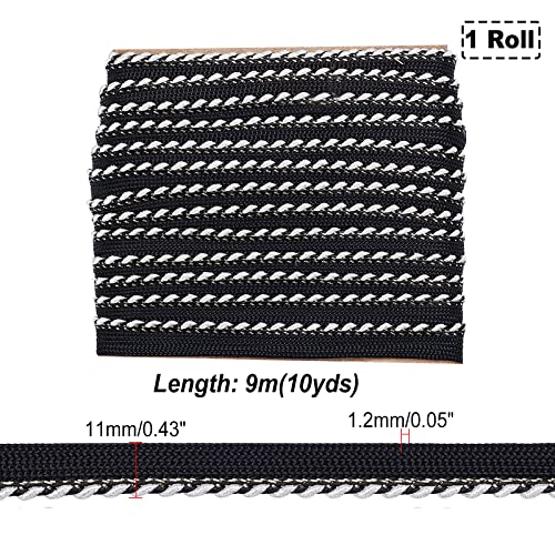 ahandmaker-passepoil-noir-argent-cordon-10-m-11-mm image 8