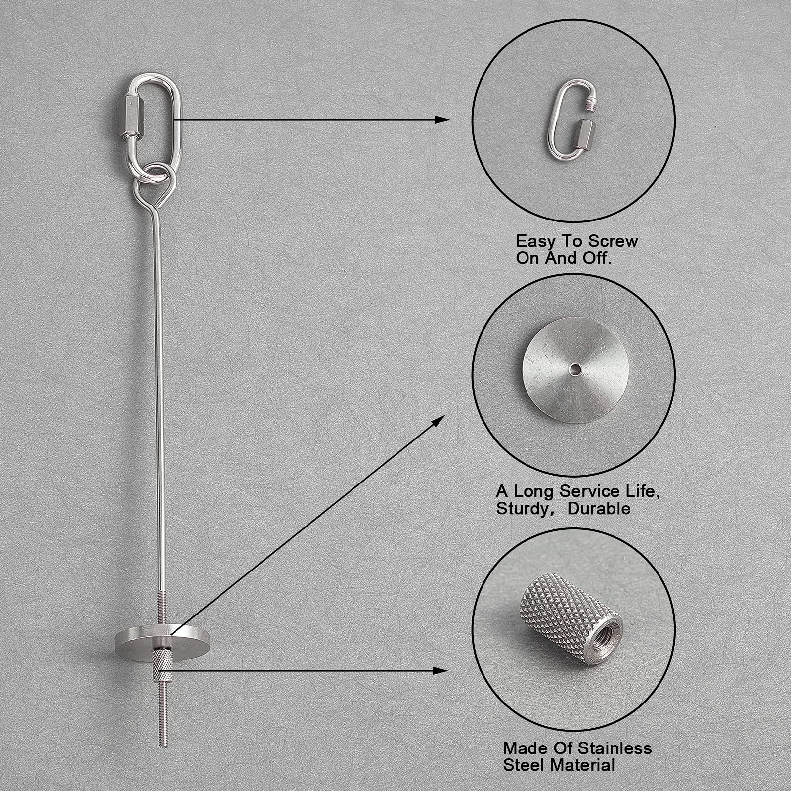 ahandmaker-mangeoire-oiseaux-inox-ronde-suspendre-porte-nourriture image 5