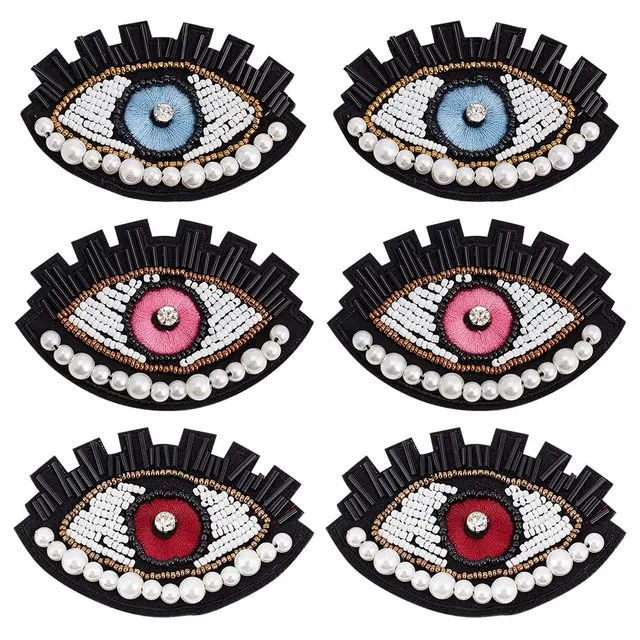 ahandmaker-applique-patch-6-patchs-il-perl-paillet image 1