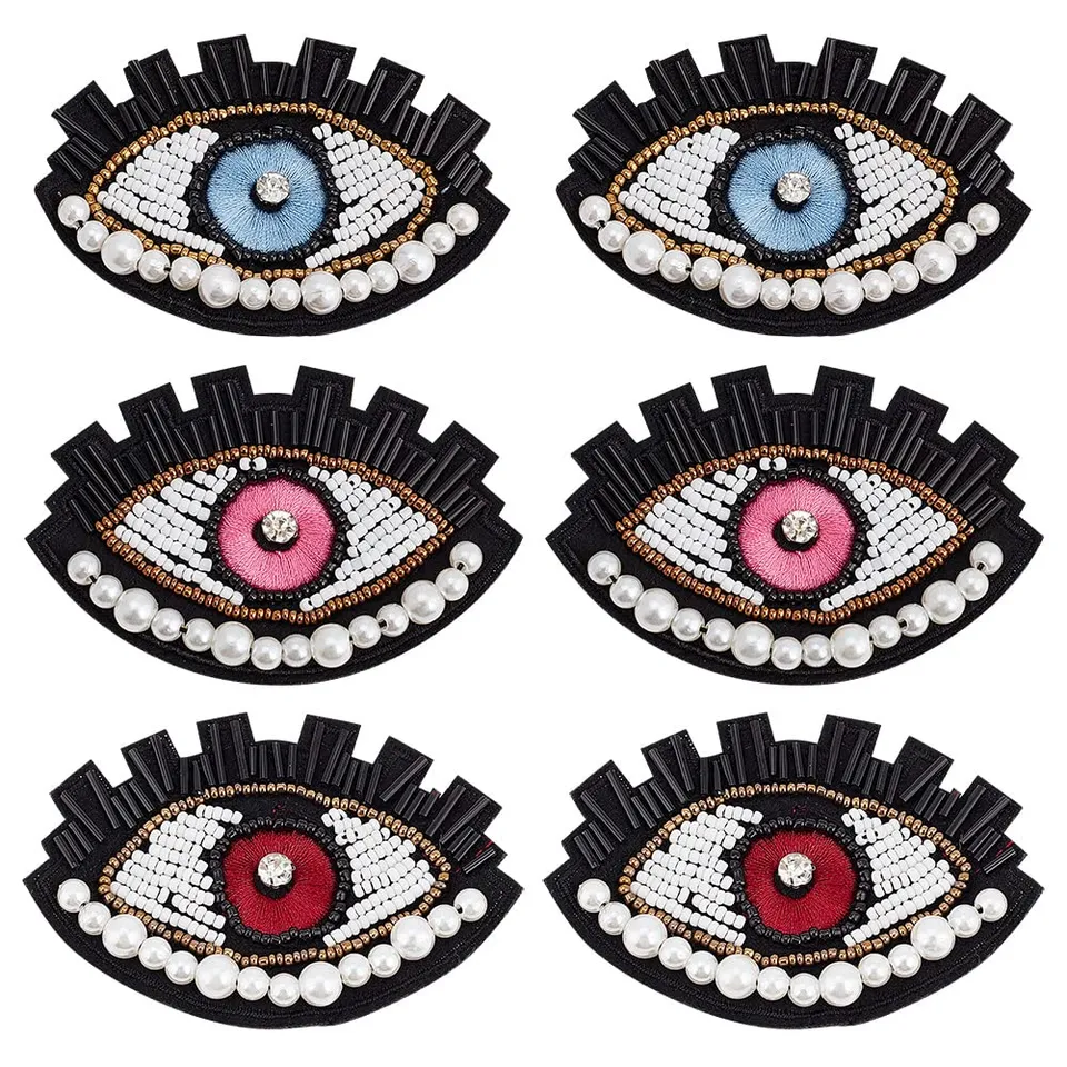 ahandmaker-applique-patch-6-patchs-il-perl-paillet image 1