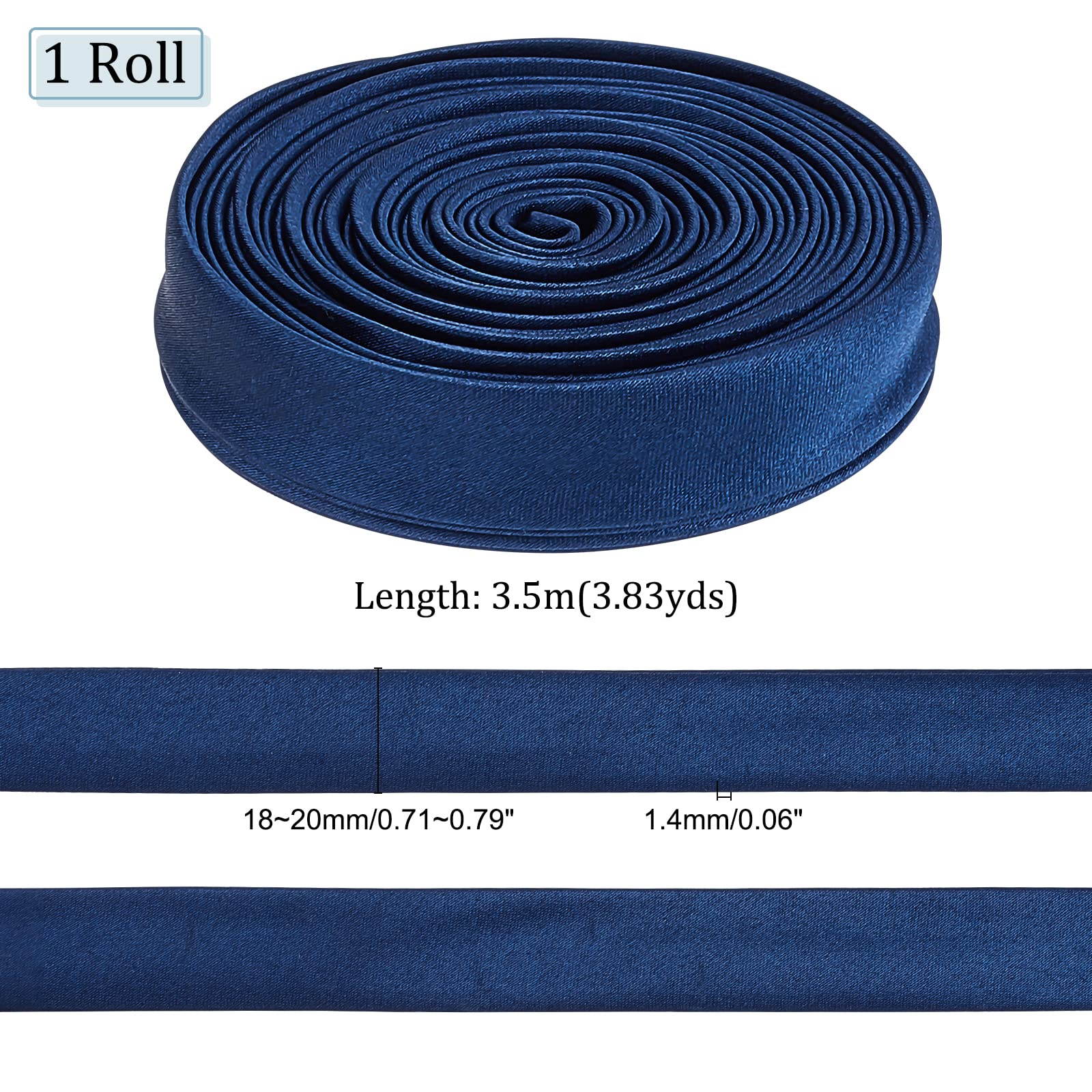 ahandmaker-wedding-supplies-lacet-robe-mari-e-bleu-marine-3-5-m image 2