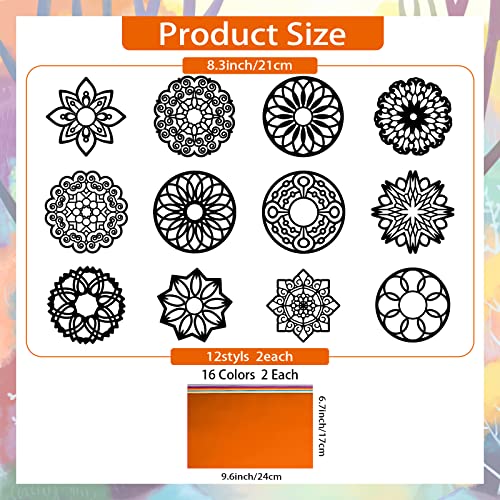 ahandmaker-self-adhesive-stickers-mandala-suncatcher-vitre-24-pcs image 7