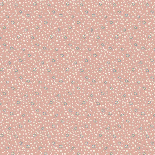 anni-downs-slow-and-steady-dv7428-tissu-coton-rose-daisy-spot image 1