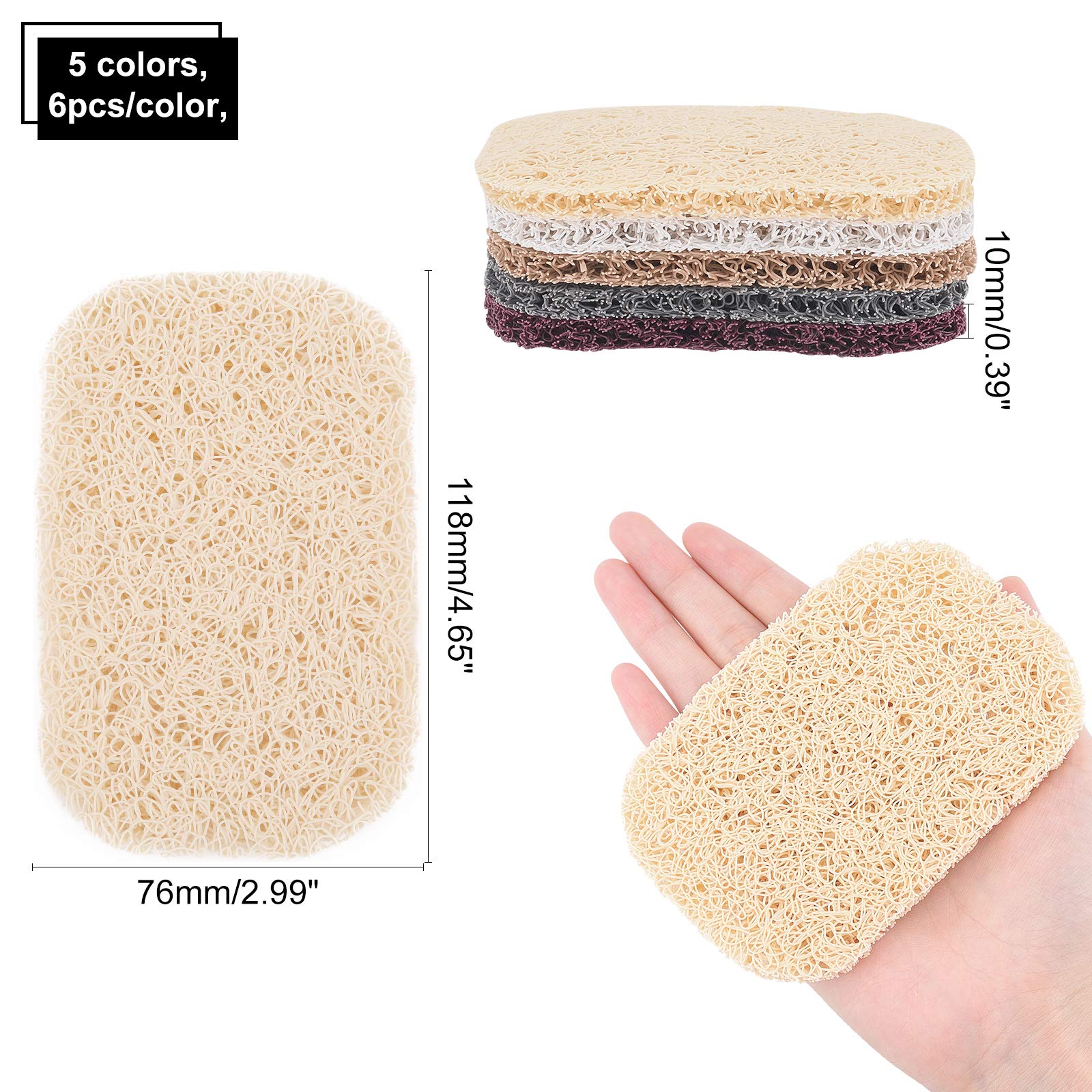 ahandmaker-lot-30-porte-savon-drainant-5-couleurs-salle-bain image 3