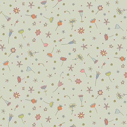 anni-downs-simply-be-3324-17-tissu-coton-gris-fleurs image 1