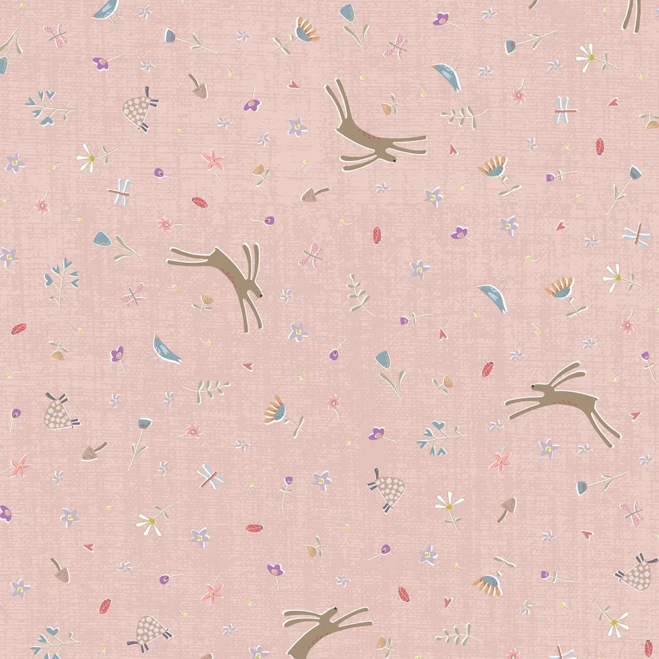 anni-downs-slow-and-steady-tissu-bunny-toss-rose-dv7426-0-25-m image 1