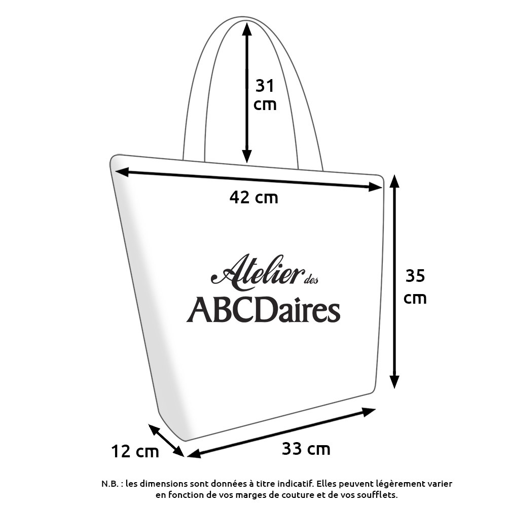 atelier-des-abcdaires-kit-couture-grand-sac-prairie-fleurie-noir-or image 4