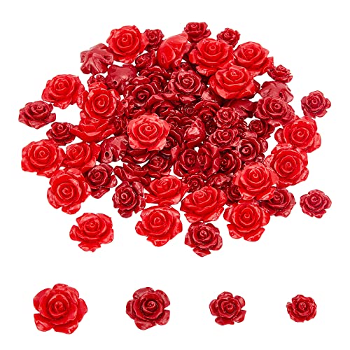 ahandmaker-beads-perles-corail-rouge-rose-80-pi-ces image 7