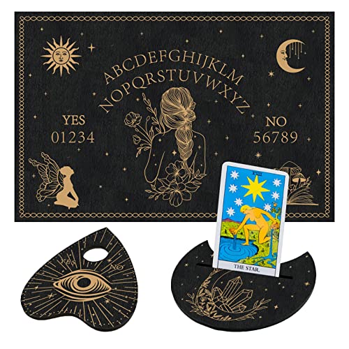ahandmaker-planche-ouija-bois-noir-kit-divination-avec-pendule image 8