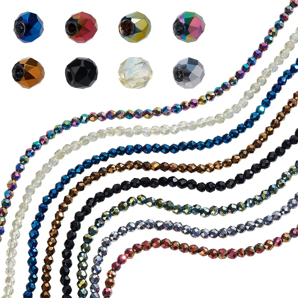 ahandmaker-beads-mini-perles-verre-facett-es-2-mm-8-brins image 1