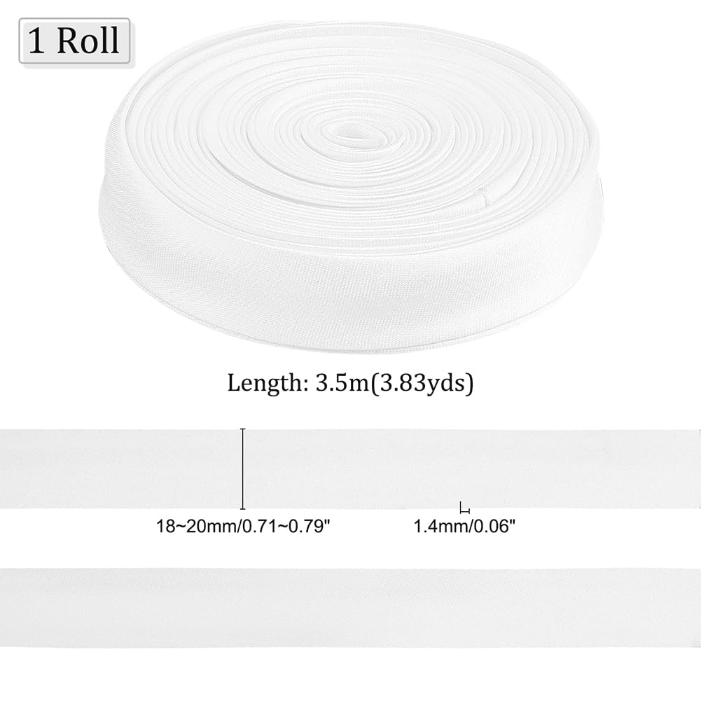 ahandmaker-wedding-ruban-satin-coton-blanc-la-age-robe-3-5-m image 2