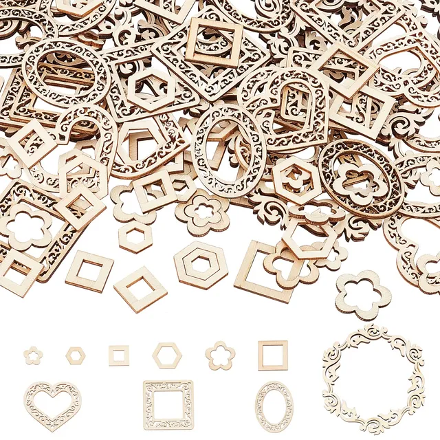 ahandmaker-unfinished-wood-anneaux-bois-brut-10-styles-100-pcs image 1