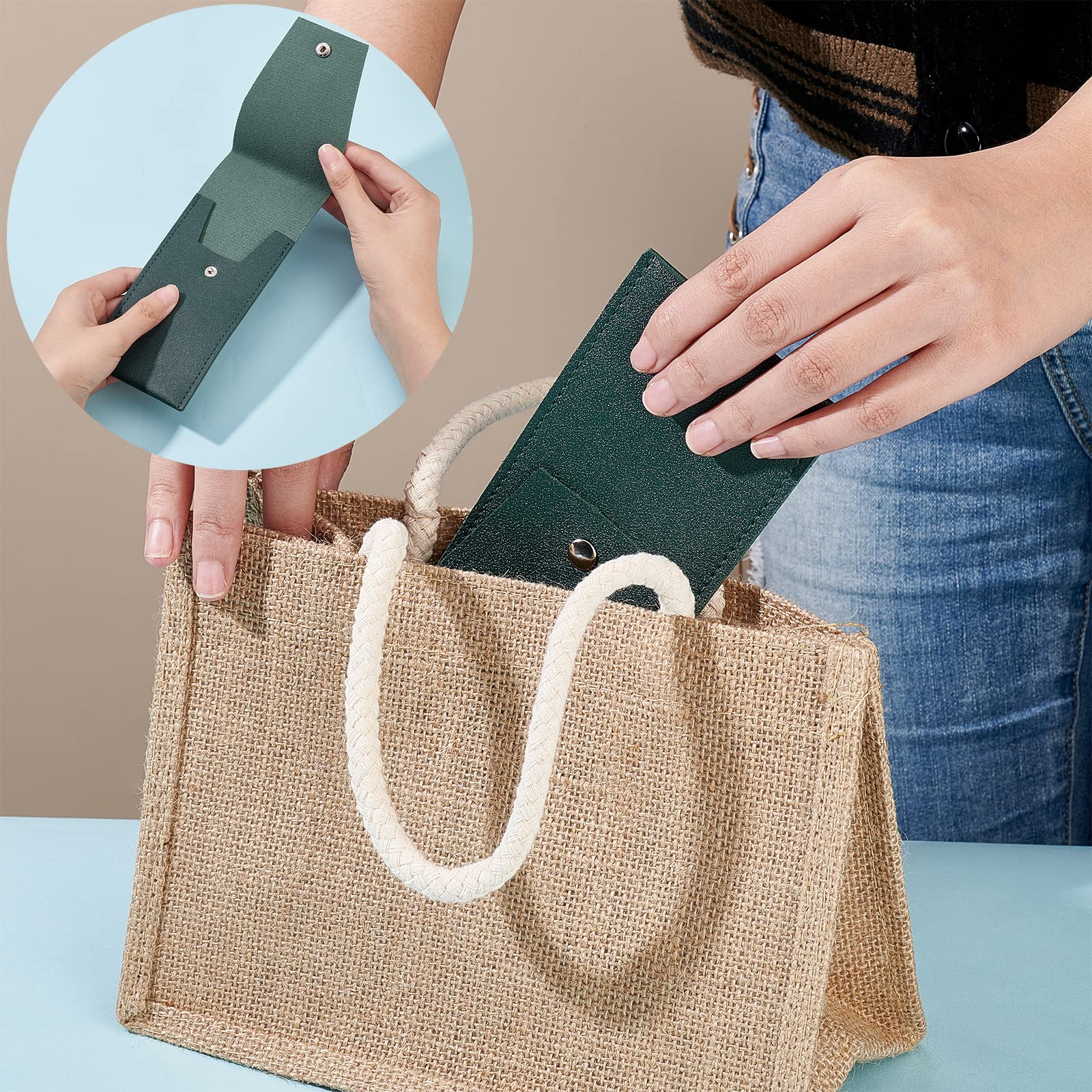 ahandmaker-household-trousse-pinceaux-maquillage-pu-4-sacs image 5