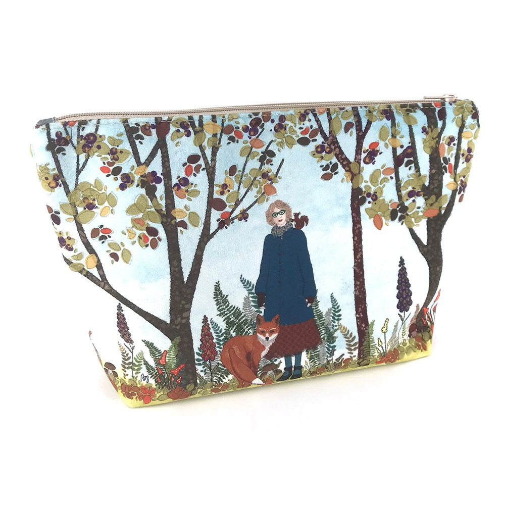 atelier-des-abcdaires-kit-couture-grande-pochette-sous-bois-velours image 1