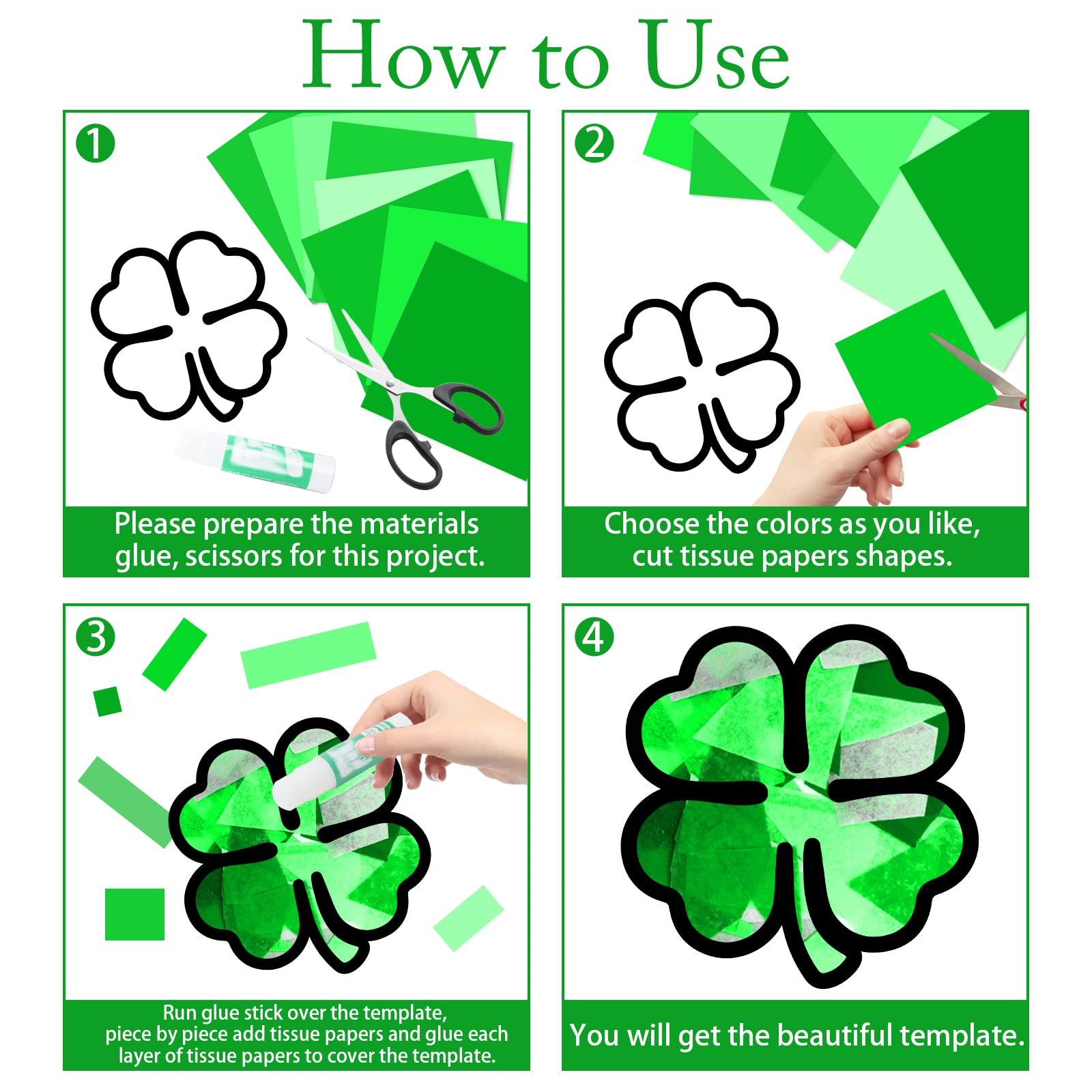 ahandmaker-self-adhesive-stickers-attrape-soleil-saint-patrick-24-pcs image 3