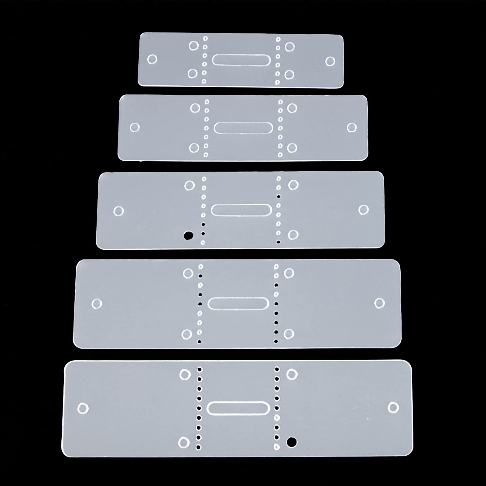 ahandmaker-gabarit-cuir-trous-ceinture-pvc-lot-5-blanc image 1