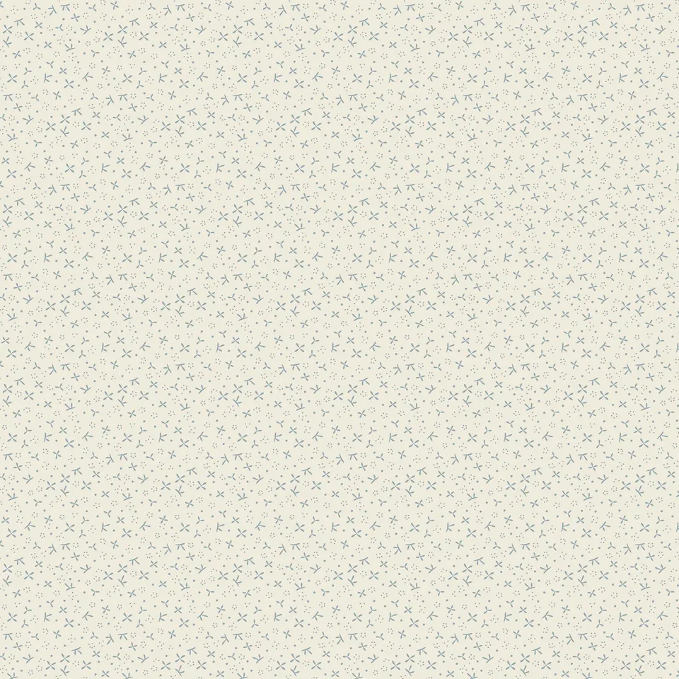 anni-downs-slow-steady-dv7434-tissu-coton-bleu-cr-me-25cm image 1