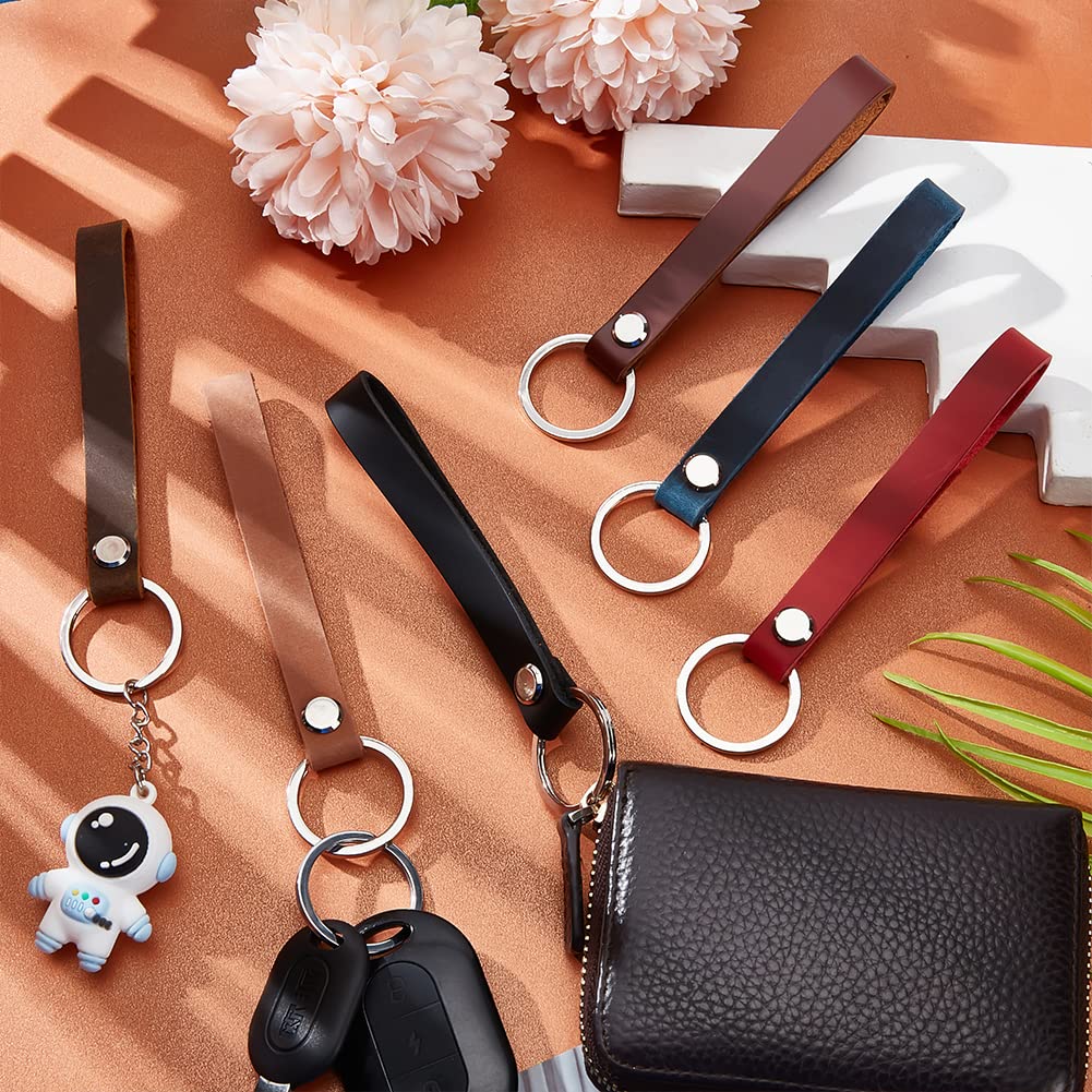 ahandmaker-keychain-porte-cl-s-cuir-6-couleurs-lot-6 image 5