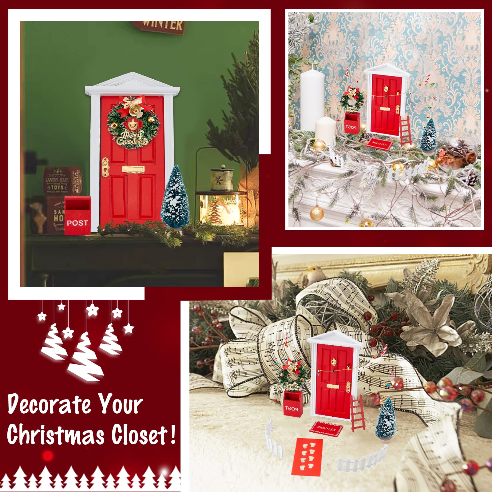ahandmaker-miniature-house-porte-f-e-no-l-rouge-14-pcs image 6