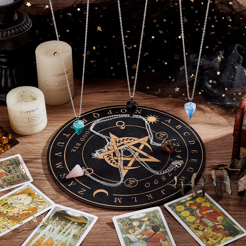 ahandmaker-5-pendules-cristal-collier-pierres-chakra-c-ne image 6