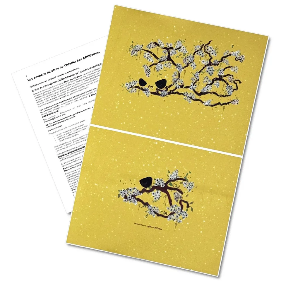 atelier-des-abcdaires-coupon-l-tissu-velours-oiseaux-jaune-acide image 1