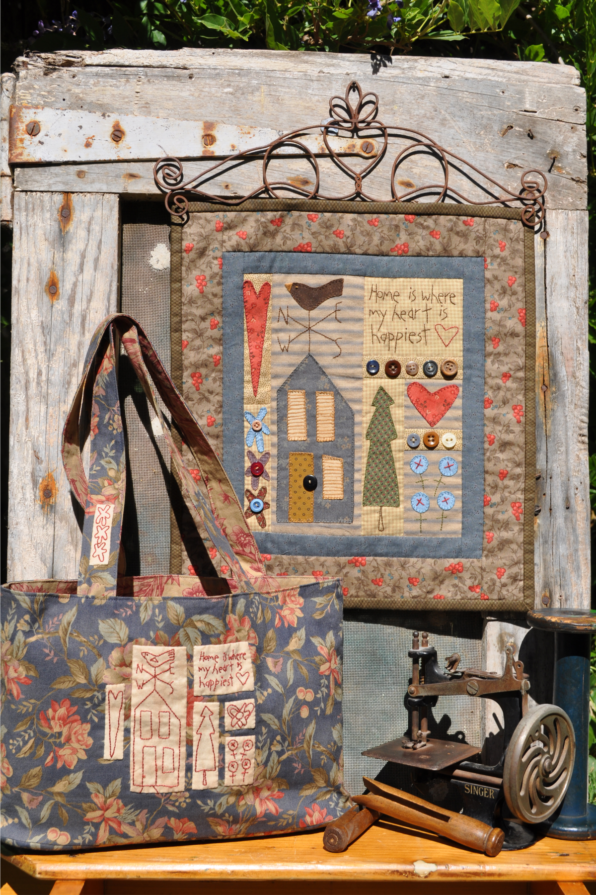 anni-downs-stitcheries-happy-home-patron-broderie-appliqu image 2
