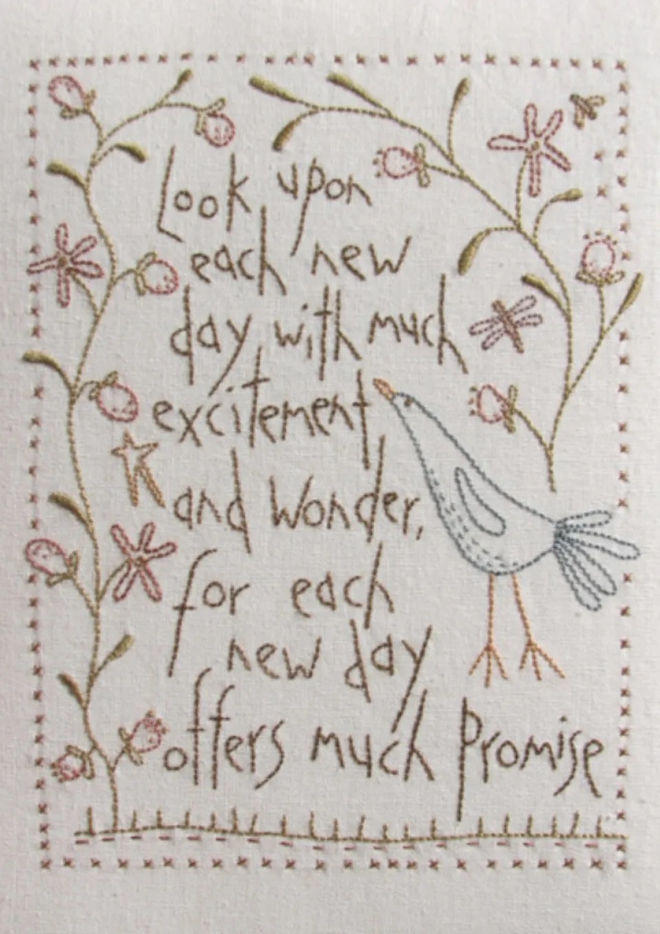 anni-downs-new-day-stitchery-toile-broder-pr-imprim-e-15x20 image 1