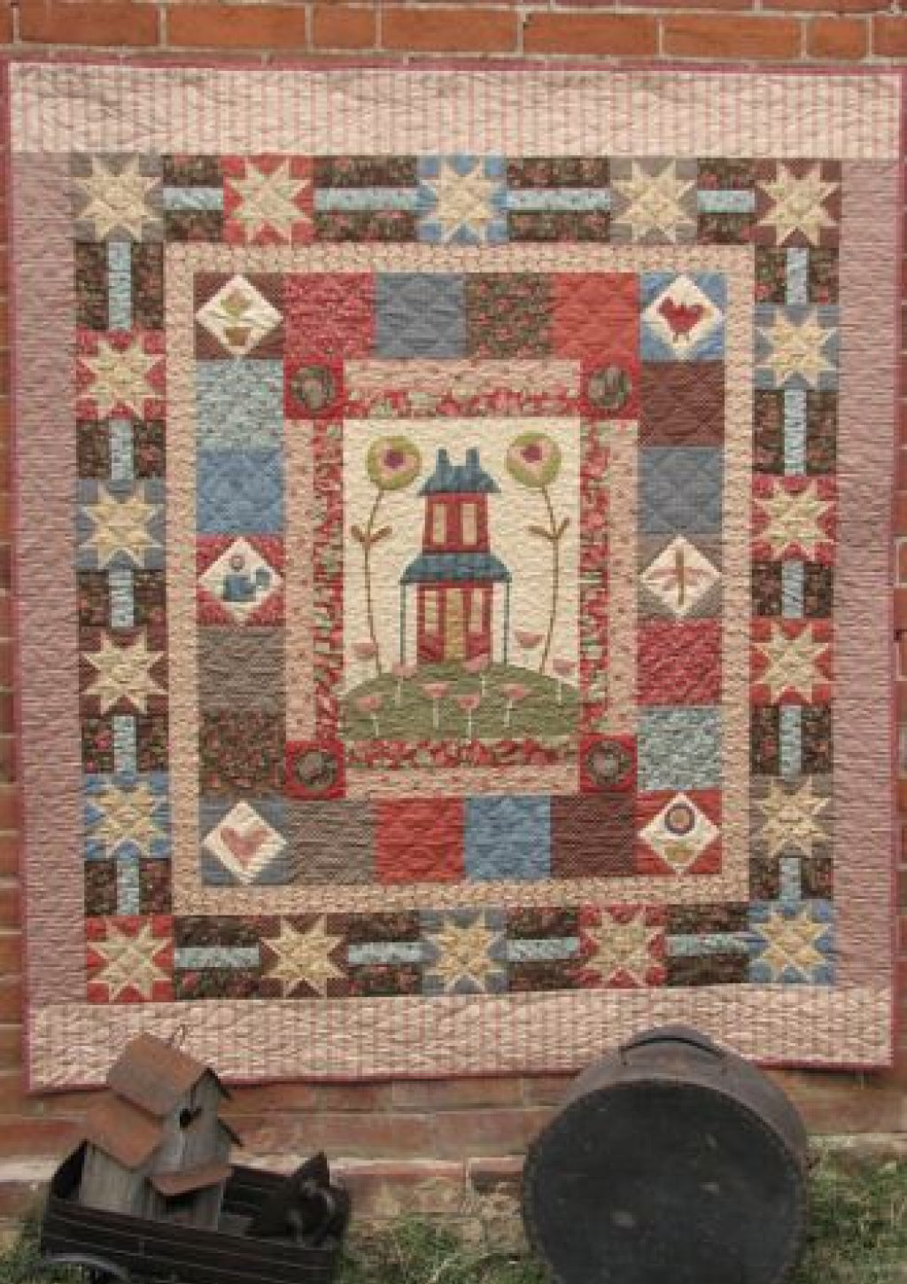 anni-downs-stitcheries-home-life-patron-quilt-appliqu-maison image 1