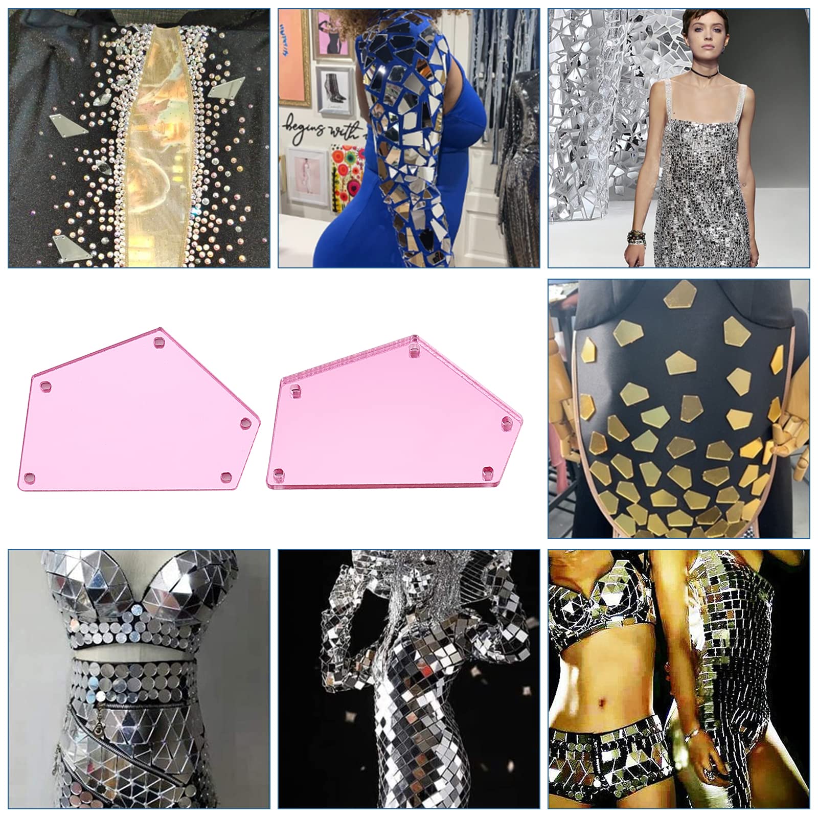 ahandmaker-button-rhinestone-50-strass-miroir-coudre-acrylique image 7