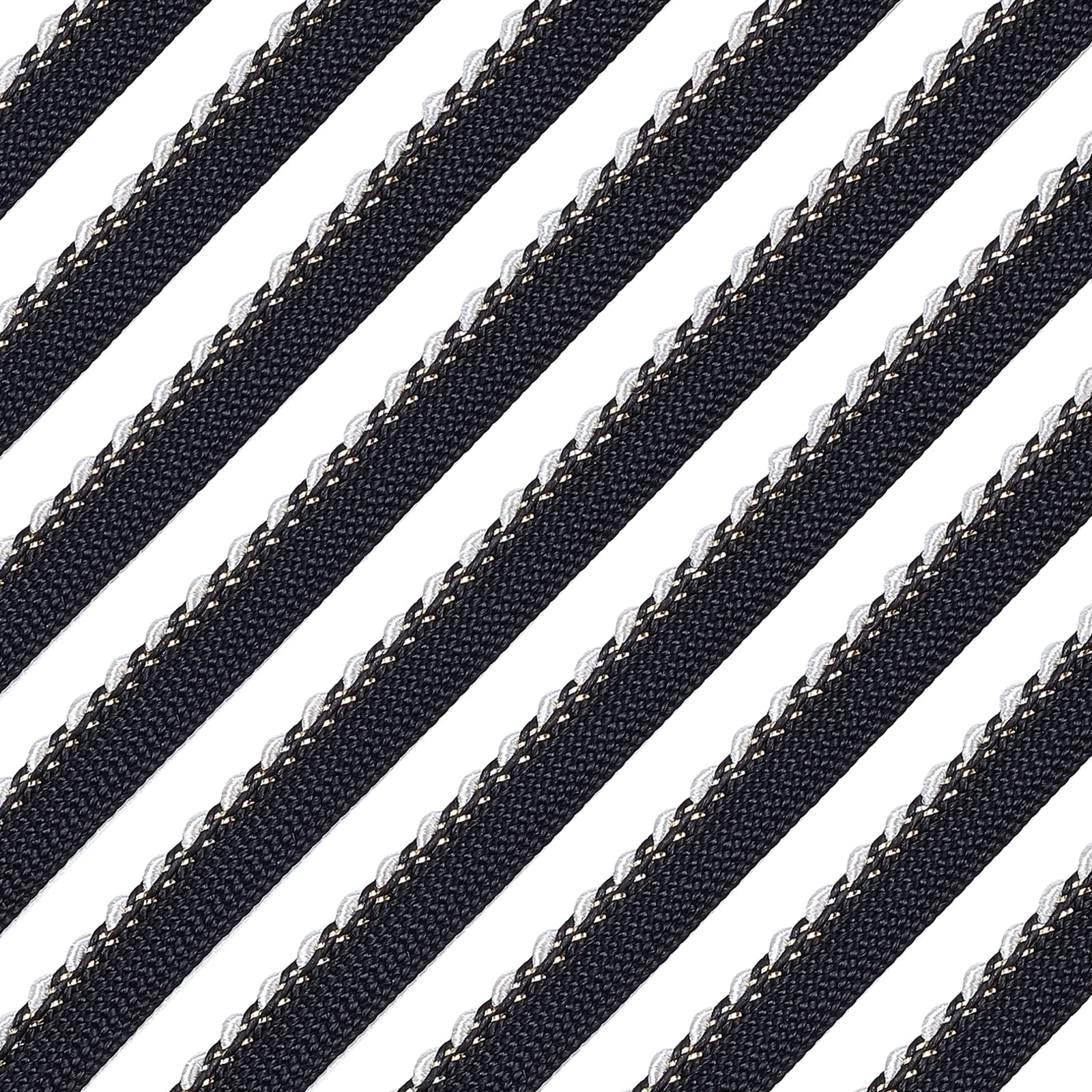 ahandmaker-passepoil-noir-argent-cordon-10-m-11-mm image 1