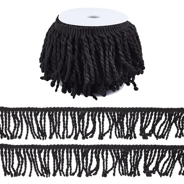 ahandmaker-chain-trim-ribbon-frange-rideau-noire-9-m image 1