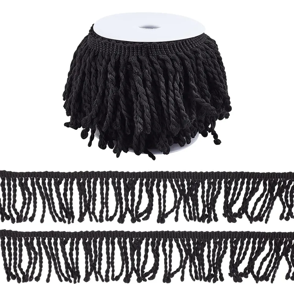 ahandmaker-chain-trim-ribbon-frange-rideau-noire-9-m image 1