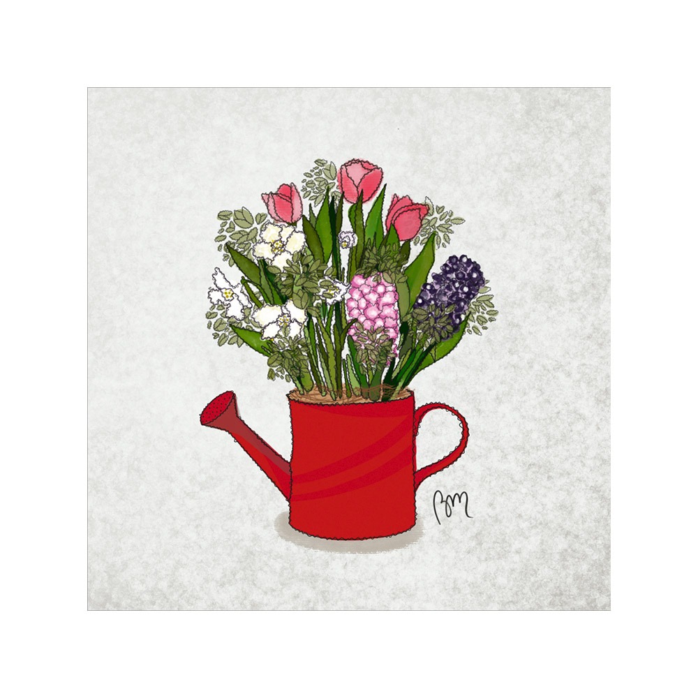 atelier-des-abcdaires-coupon-xs-vignette-minky-bouquet-arrosoir-rouge image 1