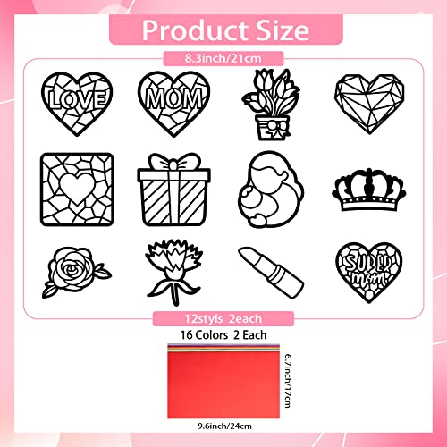 ahandmaker-self-adhesive-stickers-kit-suncatcher-24-pcs-f-te-des-m-res image 7