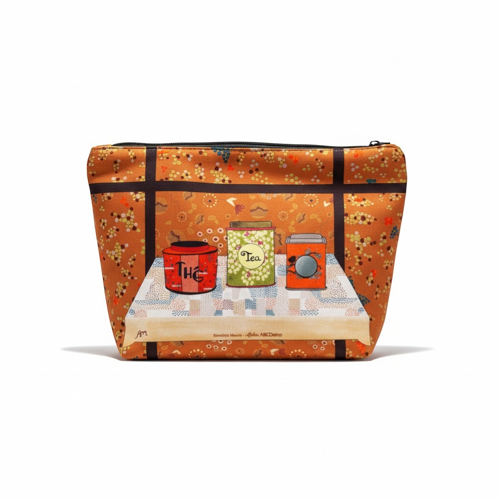 atelier-des-abcdaires-kit-couture-grande-pochette-heure-du-th-miel image 2