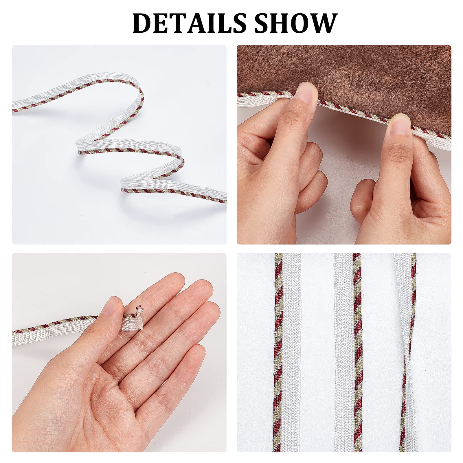 ahandmaker-chain-trim-and-ribbon-passepoil-blanc-or-10-mm-20-yards image 5