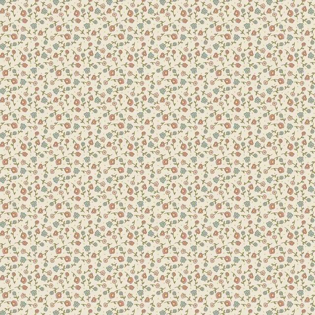 anni-downs-appleby-farm-dv7737-tissu-coton-fleurs-cr-me-25-cm image 1
