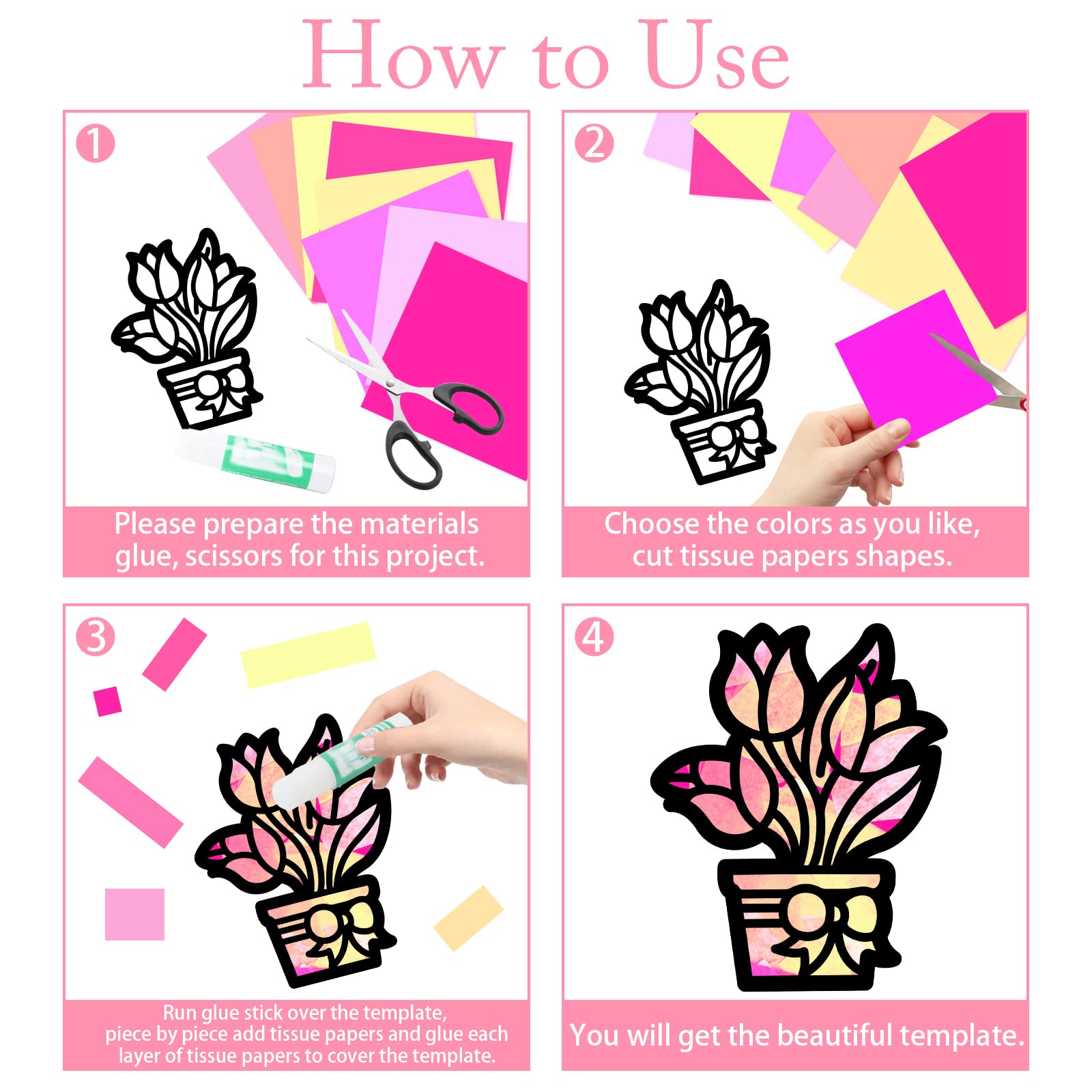 ahandmaker-self-adhesive-stickers-kit-suncatcher-24-pcs-f-te-des-m-res image 3