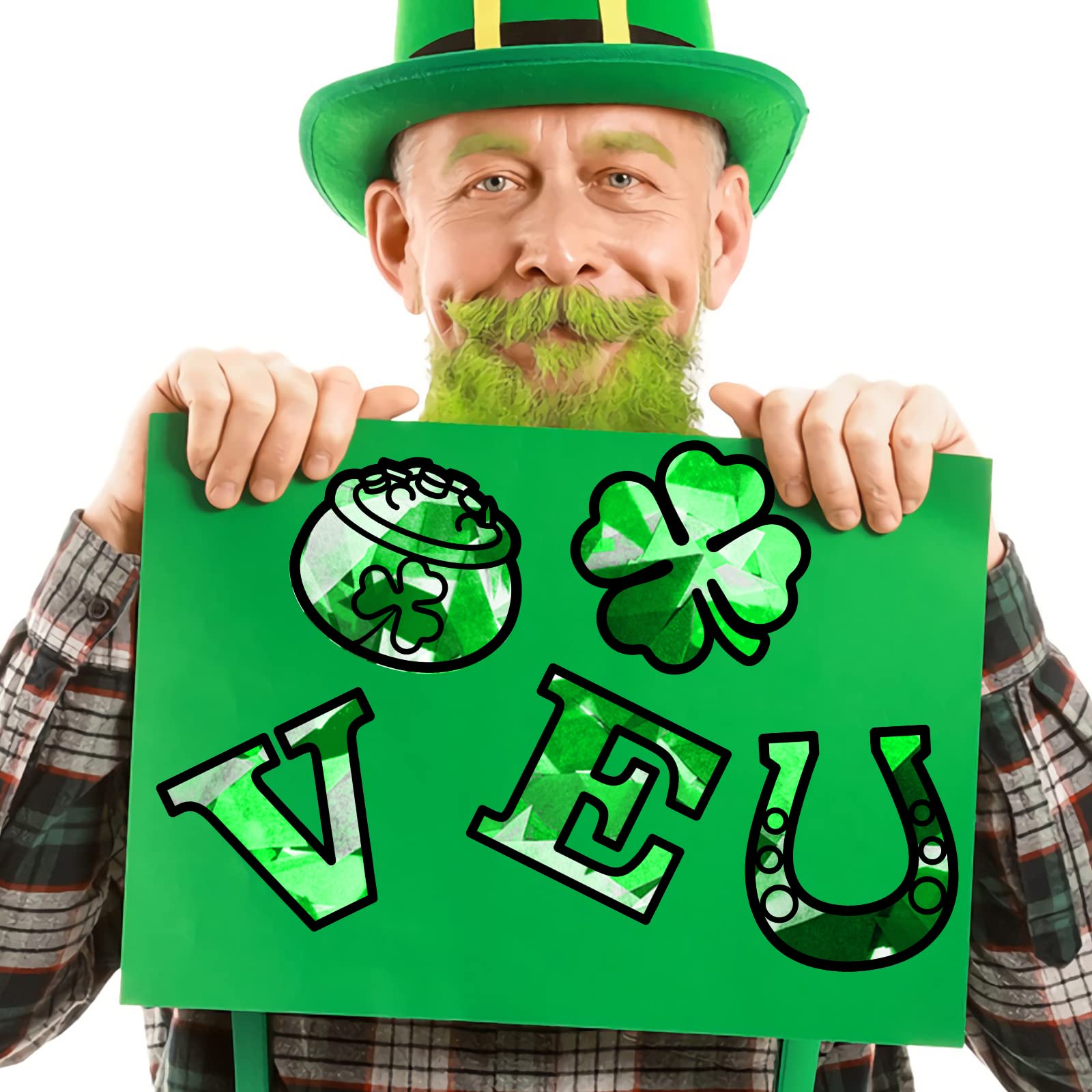 ahandmaker-stickers-attrape-soleil-vitrail-saint-patrick-24-pcs image 5