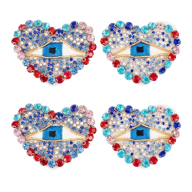 ahandmaker-patch-c-ur-mauvais-il-strass-lot-4 image 1