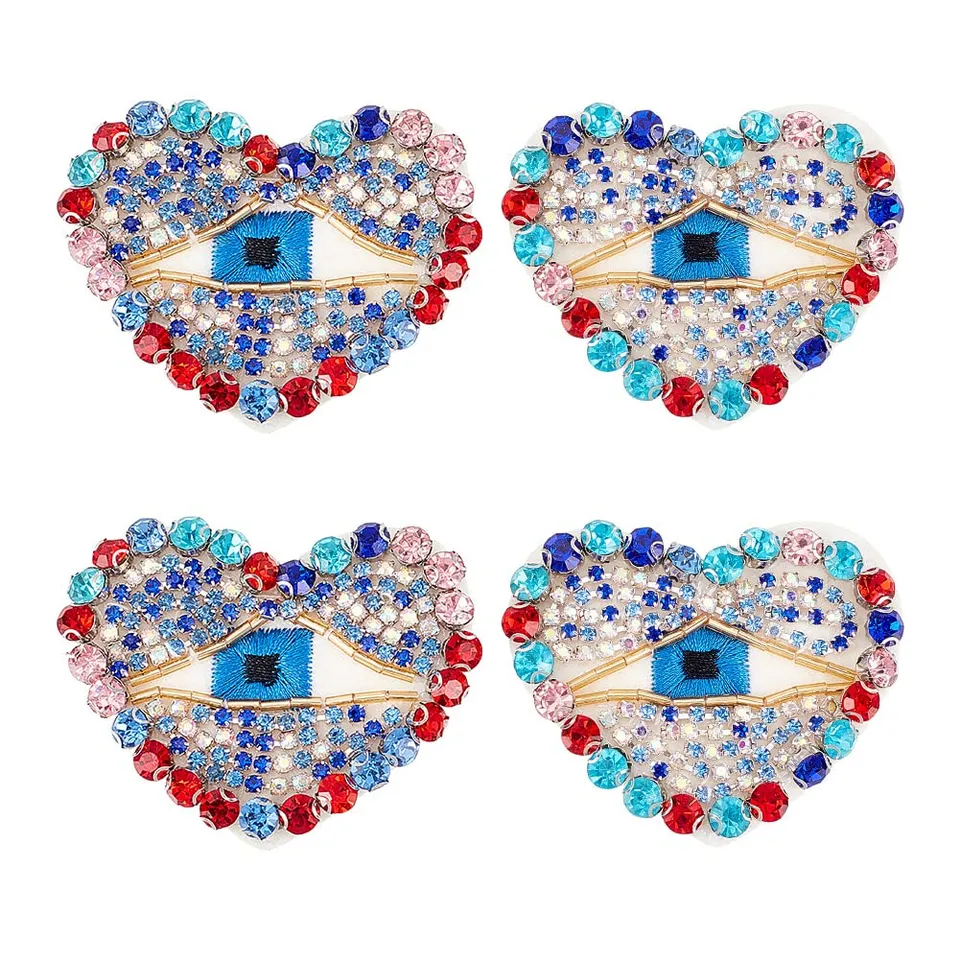 ahandmaker-patch-c-ur-mauvais-il-strass-lot-4 image 1