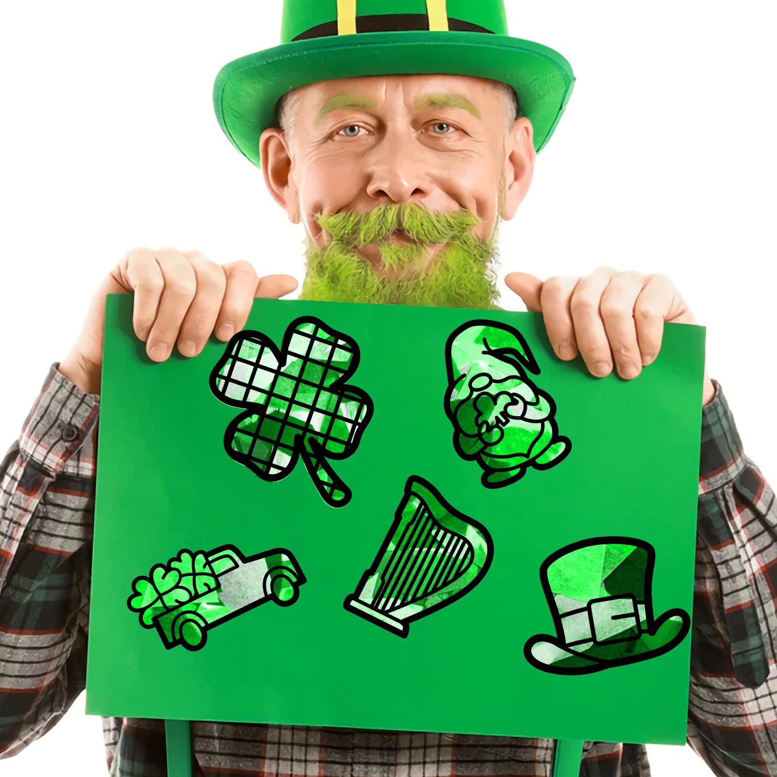 ahandmaker-self-adhesive-stickers-attrape-soleil-saint-patrick-24-pcs image 5