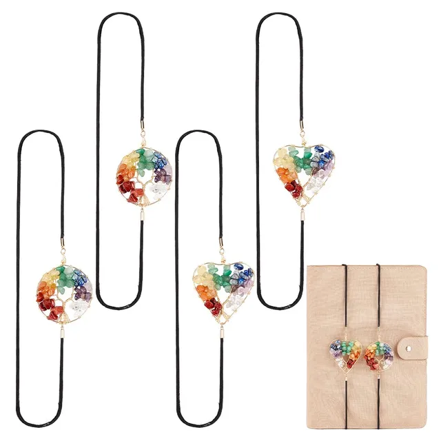 ahandmaker-office-study-marque-pages-lastique-arbre-de-vie-4-pcs image 1