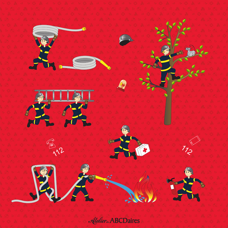 atelier-des-abcdaires-grand-panneau-pompiers-tissu-velours-47-cm image 1