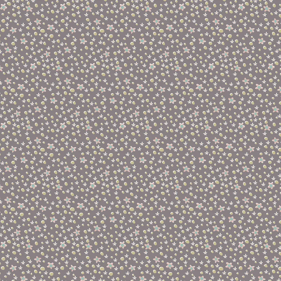 anni-downs-slow-and-steady-dv7430-tissu-patchwork-daisy-charcoal image 1