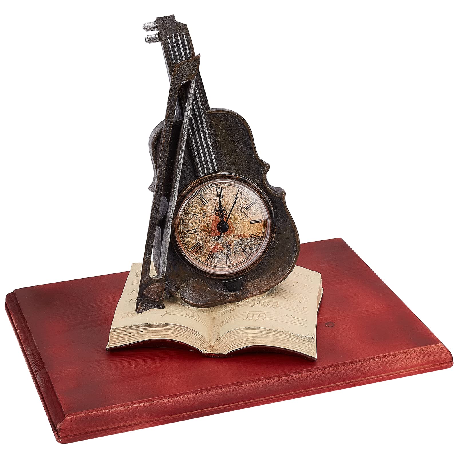 ahandmaker-socle-bois-rectangulaire-base-display-rouge-fonc image 2